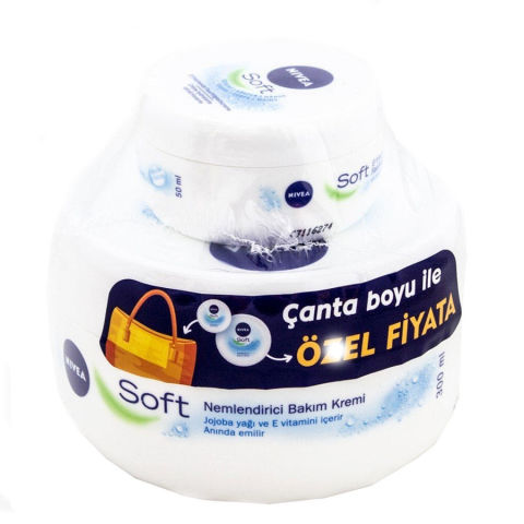 Nivea Soft Nemlendirici Bakım Kremi 300ml & Nemlendirici Mini Soft Bakım Kremi 50ml Hediye Nivea Soft Nemlendirici Bakım Kremi 300ml & Nemlendirici Mini Soft Bakım Kremi 50ml Hediye