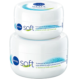 Nivea Soft Nemlendirici Bakım Kremi 300ml - Soft Krem 50ml Hediyeli - Nivea