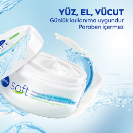 Nivea Soft Nemlendirici Bakım Kremi 300ml - Soft Krem 50ml Hediyeli - 3