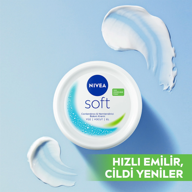Nivea Soft Nemlendirici Bakım Kremi 300ml - Soft Krem 50ml Hediyeli - 5