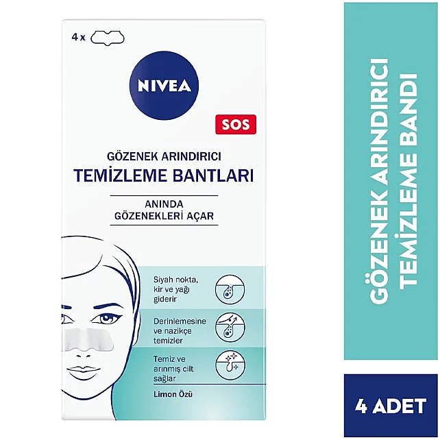 Nivea Sos Siyah Nokta & T Bölgesi Temizleyici Bantlar 4 Adet - 3