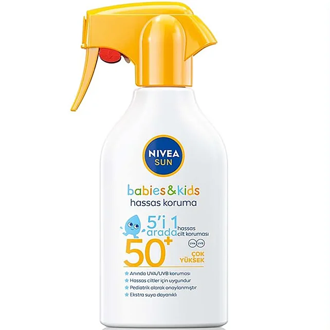 Nivea Sun Babies & Kids SPF 50+ Bebek ve Çocuk Sprey Güneş Koruyucu 250ml - 1