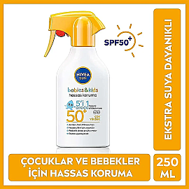 Nivea Sun Babies & Kids SPF 50+ Bebek ve Çocuk Sprey Güneş Koruyucu 250ml - 6