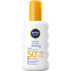 Nivea Sun Hassas Koruma SPF 50+ Hassas Ciltler için Güneş Koruyucu 200ml - Nivea