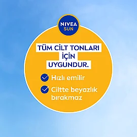 Nivea Sun Hassas Koruma SPF 50+ Hassas Ciltler için Güneş Koruyucu 200ml - 5