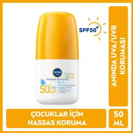Nivea Sun Kids & Babies SPF 50 Bebek ve Çocuk Roll-On Güneş Koruyucu 50ml - 3