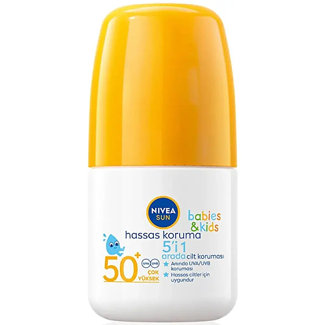 Nivea Sun Kids & Babies SPF 50 Bebek ve Çocuk Roll-On Güneş Koruyucu 50ml - 1