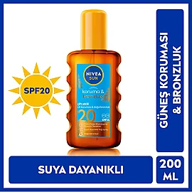 Nivea Sun Koruma & Bronzluk SPF 20 Güneş Yağı 200ml - 5