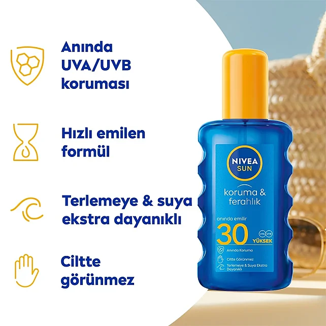 Nivea Sun Koruma & Ferahlık SPF 30 Güneş Sprey 200ml - 2