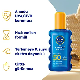 Nivea Sun Koruma & Ferahlık SPF 50 Güneş Sprey 200ml - 2