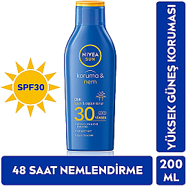Nivea Sun Koruma & Nem SPF 30 Güneş Losyonu 200ml - 9