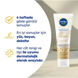 Nivea Sun Luminous SPF 50+ Leke Karşıtı Yüksek Güneş Koruyucu 35ml - 4