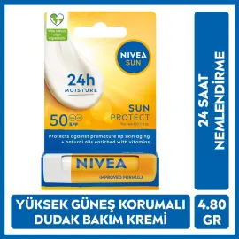 Nivea Sun Protect SPF 50+ Yüksek Güneş Korumalı Dudak Bakım Kremi 4.80g - 2