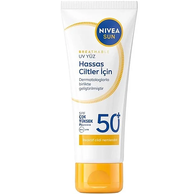 Nivea Sun SPF 50 Hassas Cilt Yüz Güneş Kremi 50ml - 1