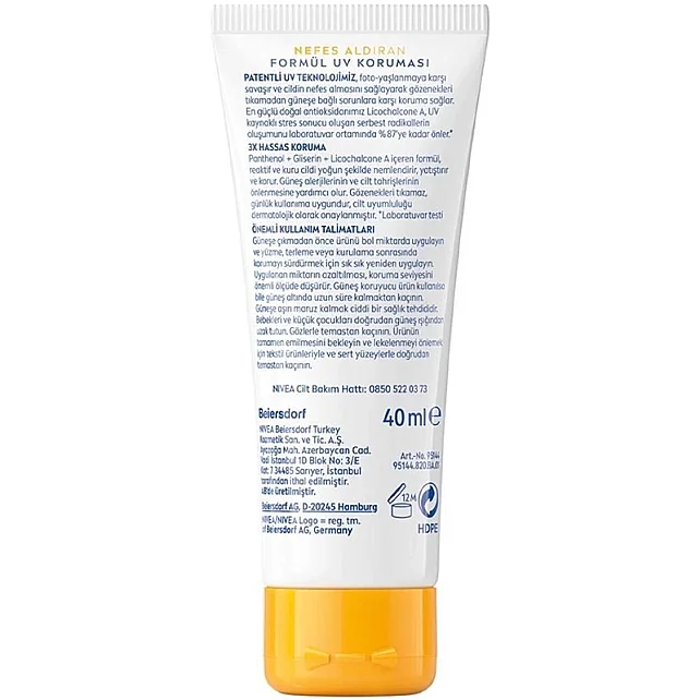 Nivea Sun SPF 50 Hassas Cilt Yüz Güneş Kremi 50ml - 2