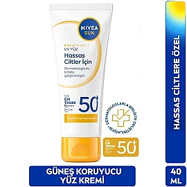 Nivea Sun SPF 50 Hassas Cilt Yüz Güneş Kremi 50ml - 3