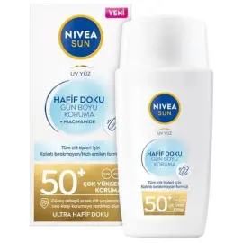 Nivea Sun SPF 50+ Yüksek Güneş Koruyucu - Hafif Doku 50ml - Nivea