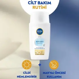Nivea Sun SPF 50+ Yüksek Güneş Koruyucu - Hafif Doku 50ml - 2