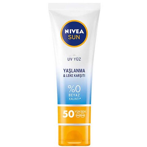 Nivea Sun Yaşlanma & Leke Karşıtı SPF 50+ Güneş Kremi 50ml Nivea Sun Yaşlanma & Leke Karşıtı SPF 50+ Güneş Kremi 50ml
