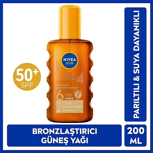 Nivea Sun Yoğun Bronzluk - Bronzlaştırıcı Güneş Yağı Spreyi 200ml - 7