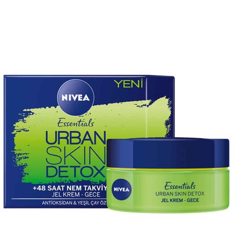 Nivea Urban Skin Detox Jel Krem - Gece Bakım Kremi 50ml Nivea Urban Skin Detox Jel Krem - Gece Bakım Kremi 50ml