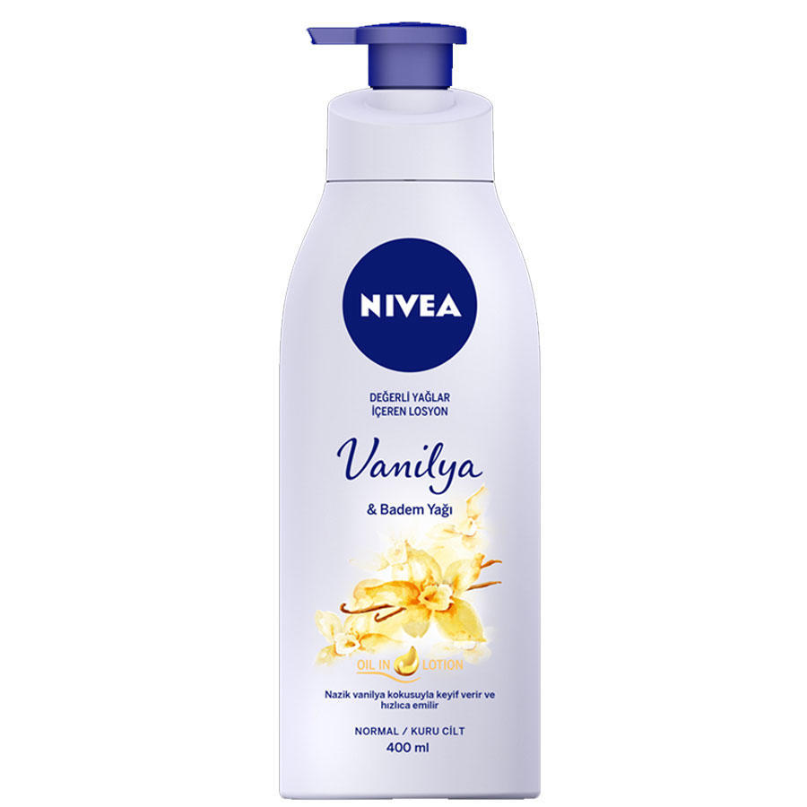 Nivea Vanilya & Badem Oil Body Lotion - Nemlendirici Vücut Losyonu 400ml Nivea Vanilya & Badem Oil Body Lotion - Nemlendirici Vücut Losyonu 400ml
