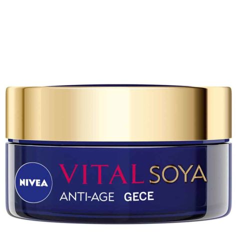 Nivea Vital Soya Yaşlanma Karşıtı Gece Kremi 50ml Nivea Vital Soya Yaşlanma Karşıtı Gece Kremi 50ml