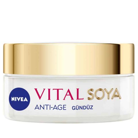 Nivea Vital Soya Anti Age SPF 15 Gündüz Kremi 50ml Nivea Vital Soya Anti Age SPF 15 Gündüz Kremi 50ml