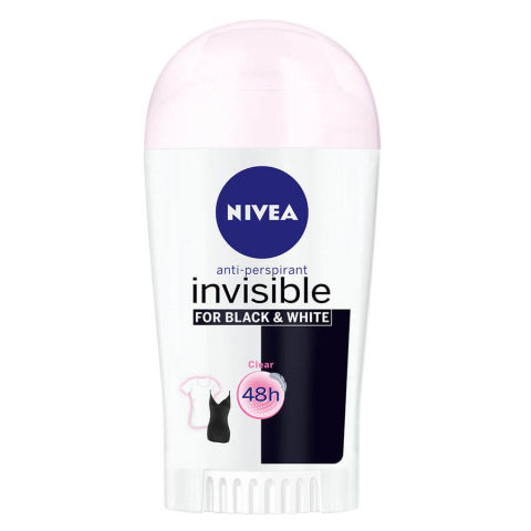 Nivea Women Insivible Black & White Clear Stick Deodorant 40ml Nivea Women Insivible Black & White Clear Stick Deodorant 40ml