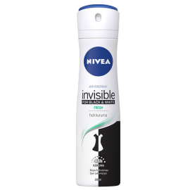 Nivea Women Insivible Black & White Fresh Sprey Deodorant 150ml - Nivea