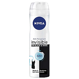 Nivea Women Insivible Black & White Pure Sprey Deodorant 150ml - Nivea