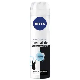 Nivea Women Insivible Black & White Pure Sprey Deodorant 150ml - Nivea
