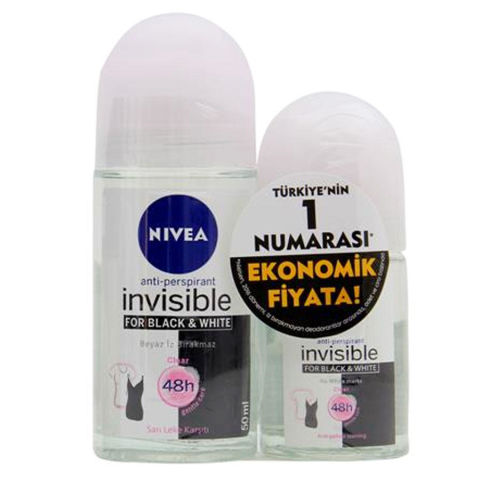 Nivea Women Invisible Black&White Clear - Kadınlar İçin Roll On Deodorat Set Nivea Women Invisible Black&White Clear - Kadınlar İçin Roll On Deodorat Set