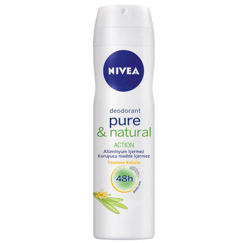 Nivea Women Pure-Natural Action Jasmine Sprey Deodorant 150ml Nivea Women Pure-Natural Action Jasmine Sprey Deodorant 150ml