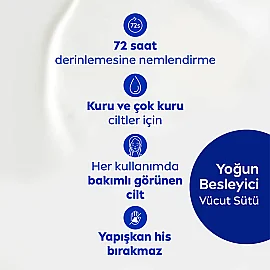 Nivea Yoğun Besleyici ve Nemlendirici Vücut Sütü 400ml - 3