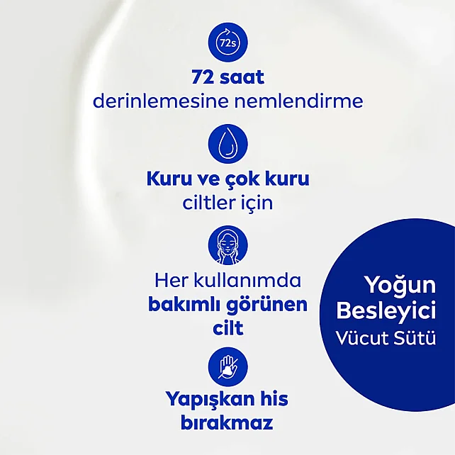 Nivea Yoğun Besleyici ve Nemlendirici Vücut Sütü 400ml - 3