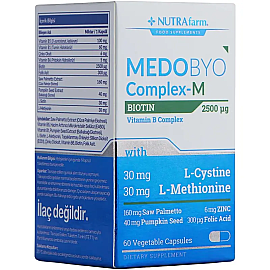 Nutrafarm Medobyo Complex-M - Erkekler İçin Takviye Edici Gıda 60 Kapsül - 3