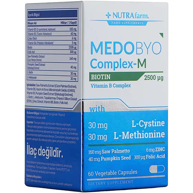 Nutrafarm Medobyo Complex-M - Erkekler İçin Takviye Edici Gıda 60 Kapsül - 3