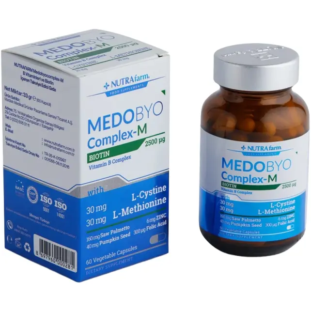 Nutrafarm Medobyo Complex-M - Erkekler İçin Takviye Edici Gıda 60 Kapsül - 4
