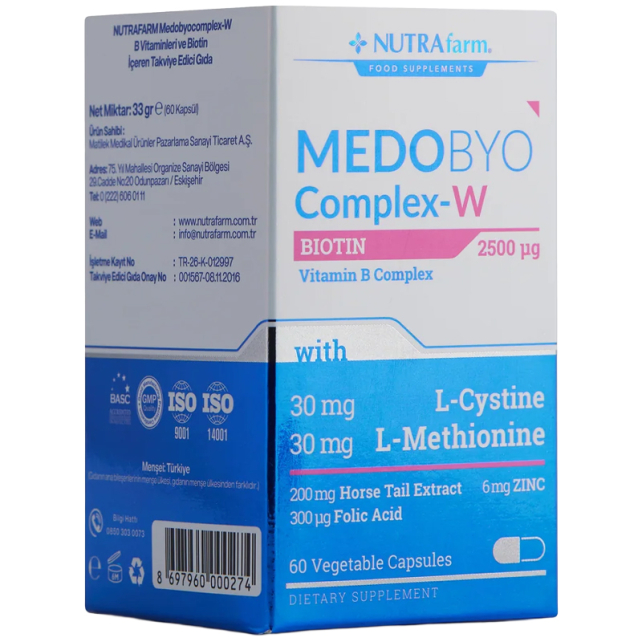 Nutrafarm Medobyo Complex-W - Kadınlar İçin Takviye Edici Gıda 60 Kapsül - 3