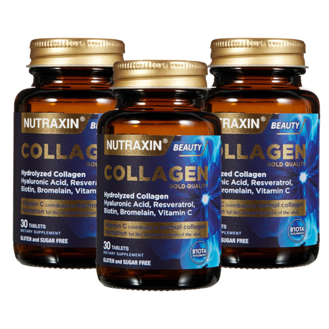 Nutraxin Beauty Collagen Gold Quality - Takviye Edici Gıda 30 Tablet - 3 Al 2 Öde - 1