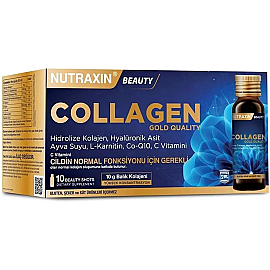Nutraxin Beauty Collagen Gold Quality - Takviye Edici Gıda Shot 10x50ml - Nutraxin
