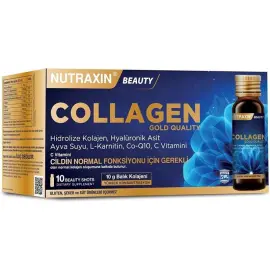 Nutraxin Beauty Collagen Gold Quality - Takviye Edici Gıda Shot 10x50ml - Nutraxin