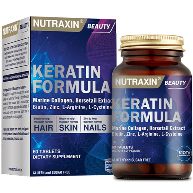 Nutraxin Beauty Keratin Formula - Takviye Edici Gıda 60 Tablet - 1