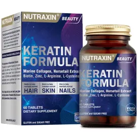 Nutraxin Beauty Keratin Formula - Takviye Edici Gıda 60 Tablet - Nutraxin