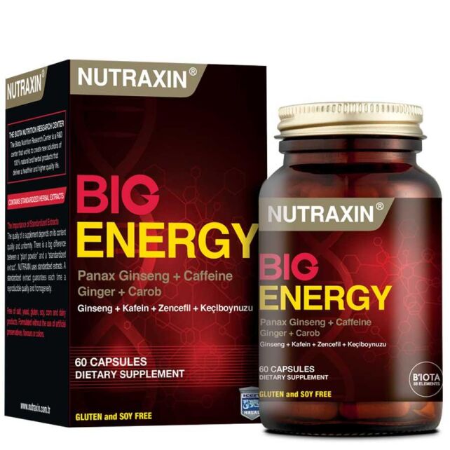 Nutraxin Big Energy - Takviye Edici Gıda 60 Kapsül - 1