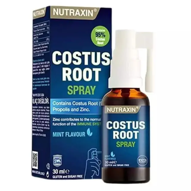 Nutraxin Costus Root Spray - Vitamin Takviyesi Sprey 30ml - 1