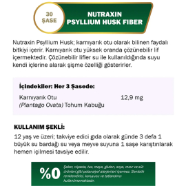 Nutraxin Fit Psyllium Husk Fiber - Takviye Edici Gıda 30 Saşe - 3