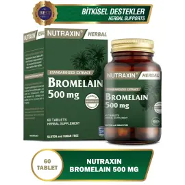 Nutraxin Herbal Bromelain 500mg - Takviye Edici Gıda 60 Tablet - 3