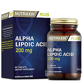Nutraxin Plus Alpha Lipoic Acid 200mg - Takviye Edici Gıda 60 Tablet - Nutraxin